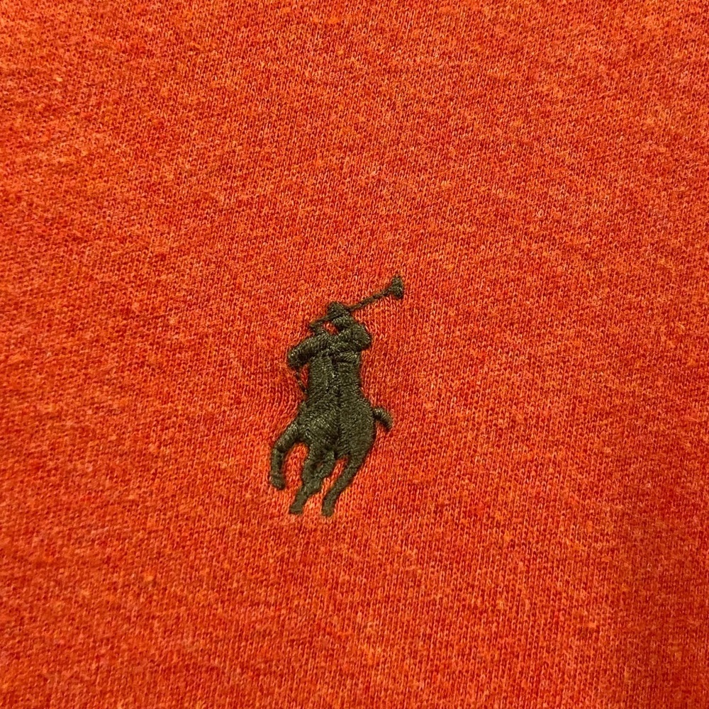 Polo Ralph Lauren Men’s Large Orange Short Sleeve Preppy Logo Collared - Picture 3 of 7